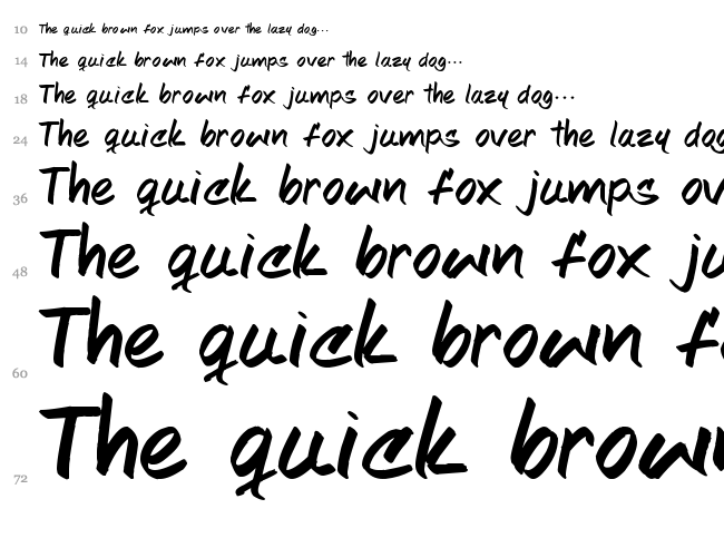 Joshe font waterfall